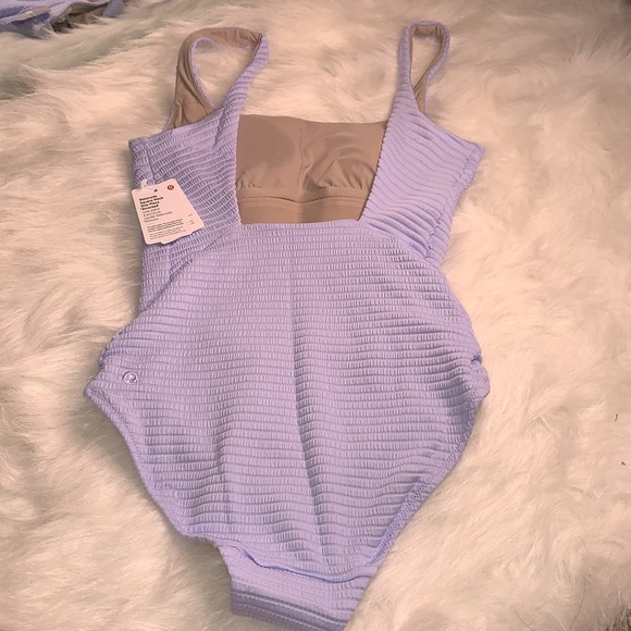 Lululemon Waterside square neck one pc smocked - Picture 2 of 4